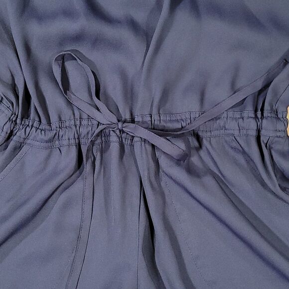 🔹️Loft Blue Lightweight Sleeveless Romper Shorts XSmall - Picture 6 of 8